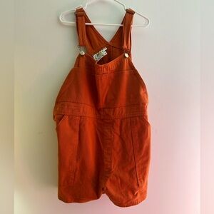 Big Bud Press Orange Short Overalls